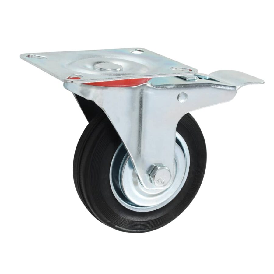 8 st Zwenkwielen 100 mm - Afbeelding 4