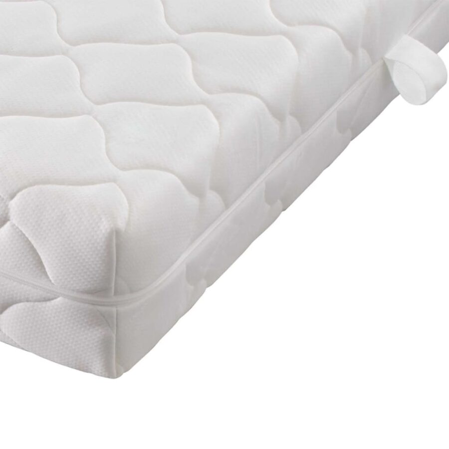 Bed met LED en matras jute donkergrijs 180x200 cm - Afbeelding 12