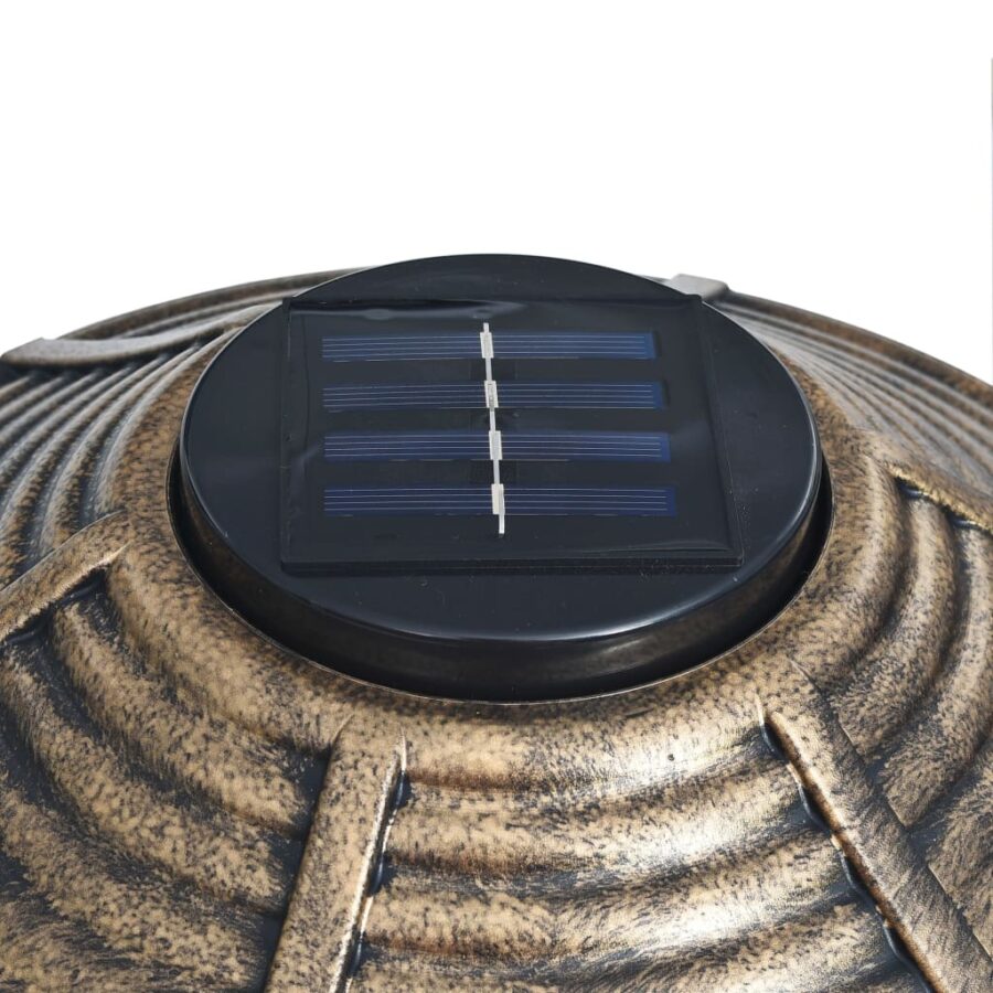 Vogelbadje met solar LED-verlichting kunststof - Afbeelding 6