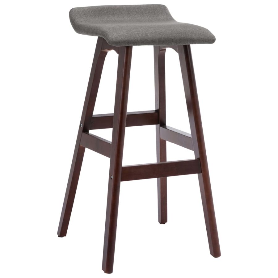 Barstoelen 2 st stof donkergrijs - Afbeelding 3