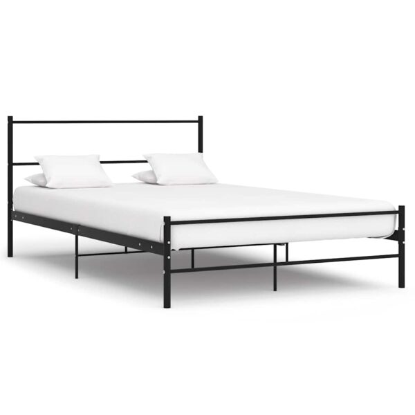 Bedframe metaal zwart 140x200 cm