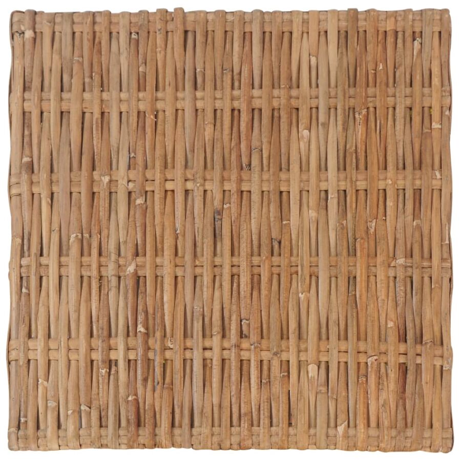 Voetensteun met kussen natuurlijk rattan - Afbeelding 6
