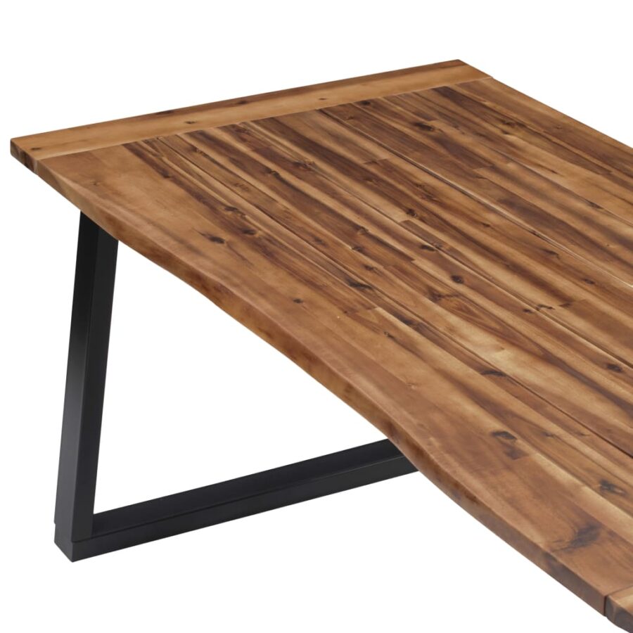 Eettafel 180x90cm massief acaciahout - Afbeelding 4