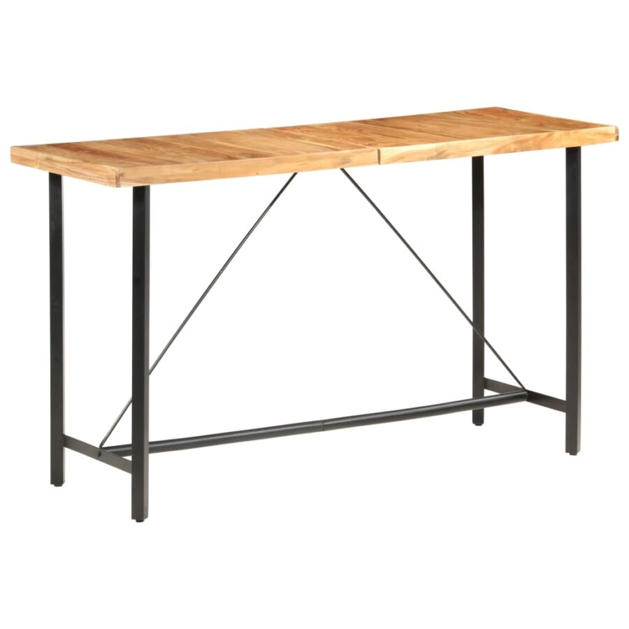 Bartafel 180x70x107 cm massief acaciahout - Afbeelding 9