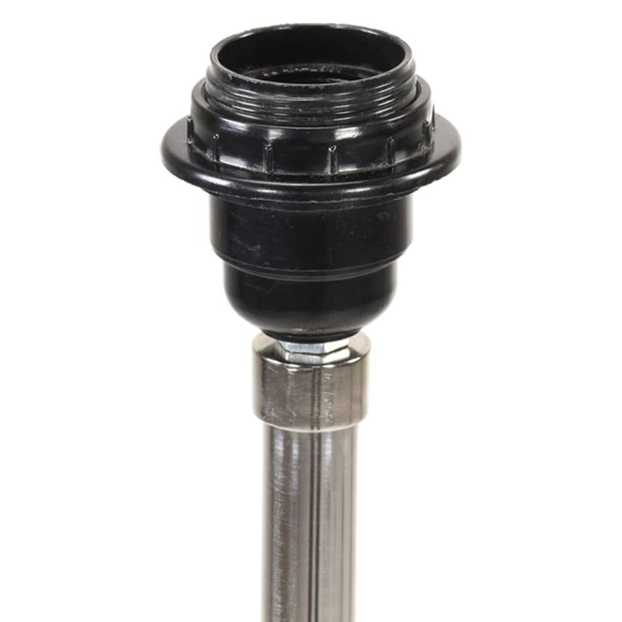 Vloerlamp driepoot 141 cm massief teakhout honingbruin en grijs - Afbeelding 4