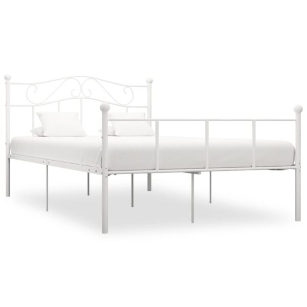 Bedframe metaal wit 160x200 cm