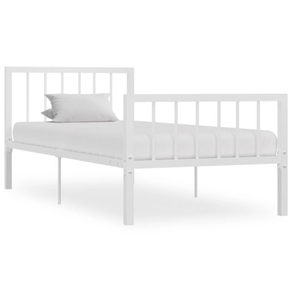 Bedframe metaal wit 90x200 cm