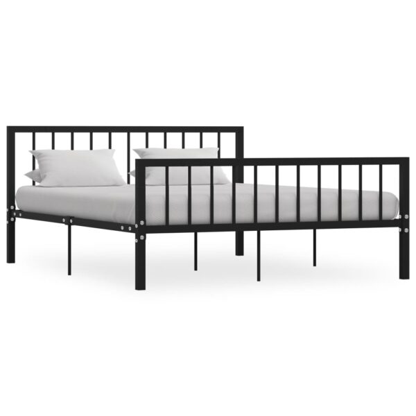 Bedframe metaal zwart 160x200 cm