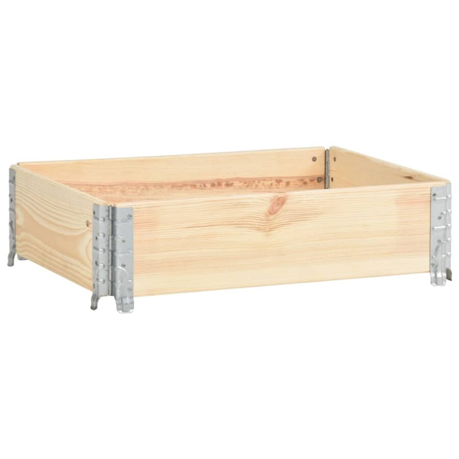 Palletopzetrand 60x80 cm massief grenenhout - Afbeelding 2