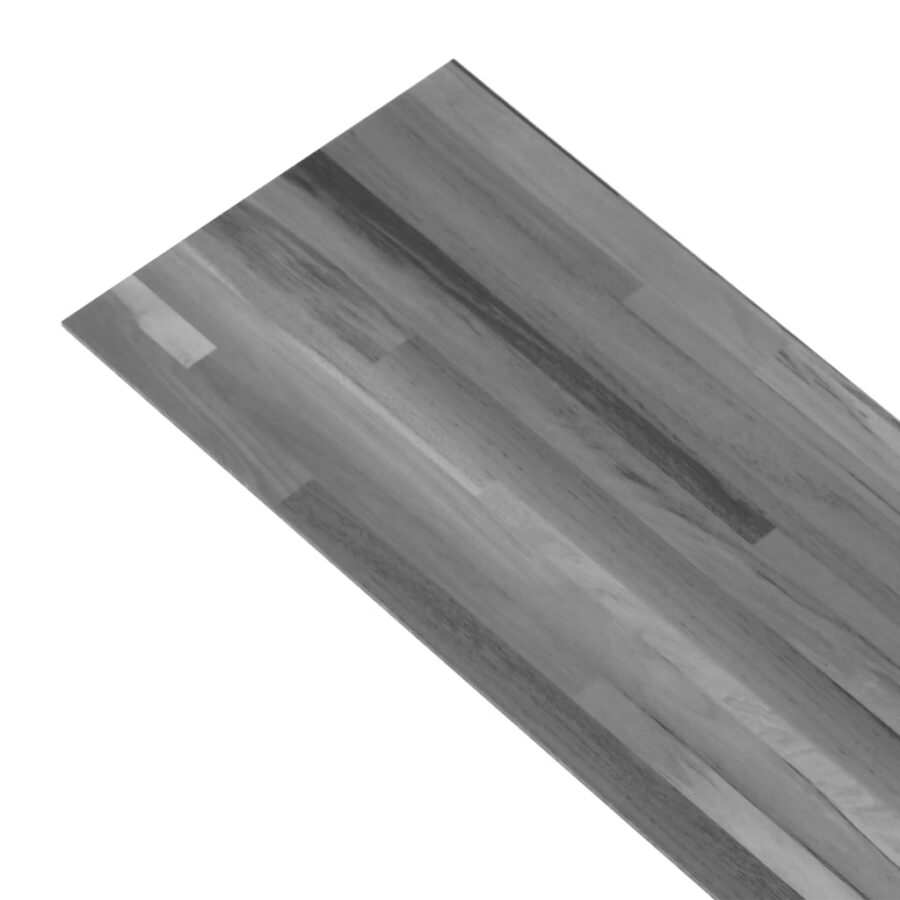 Vloerplanken zelfklevend 5,02 m² 2 mm PVC gestreept grijs - Afbeelding 4