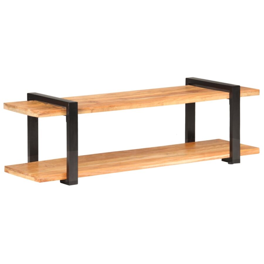 Tv-meubel 130x40x40 cm massief acaciahout - Afbeelding 9