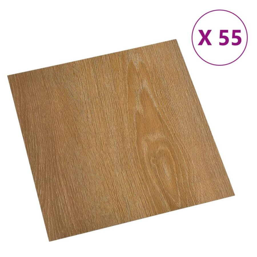 Vloerplanken zelfklevend 55 st 5,11 m² PVC bruin - Afbeelding 2