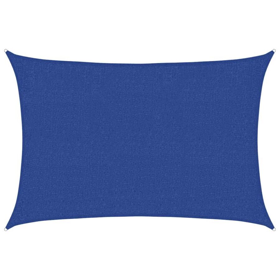 Zonnezeil 160 g/m² 2x2,5 m HDPE blauw - Afbeelding 2