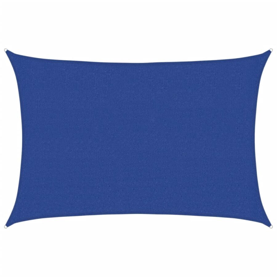Zonnezeil 160 g/m² 2,5x3,5 m HDPE blauw - Afbeelding 2