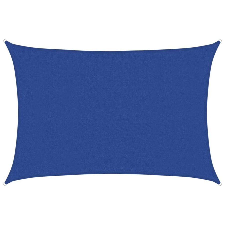 Zonnezeil 160 g/m² rechthoekig 3,5x5 m HDPE blauw - Afbeelding 2