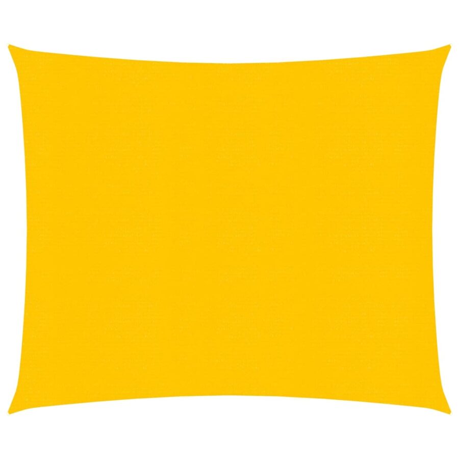 Zonnezeil 160 g/m² vierkant 5x5 m HDPE geel - Afbeelding 2