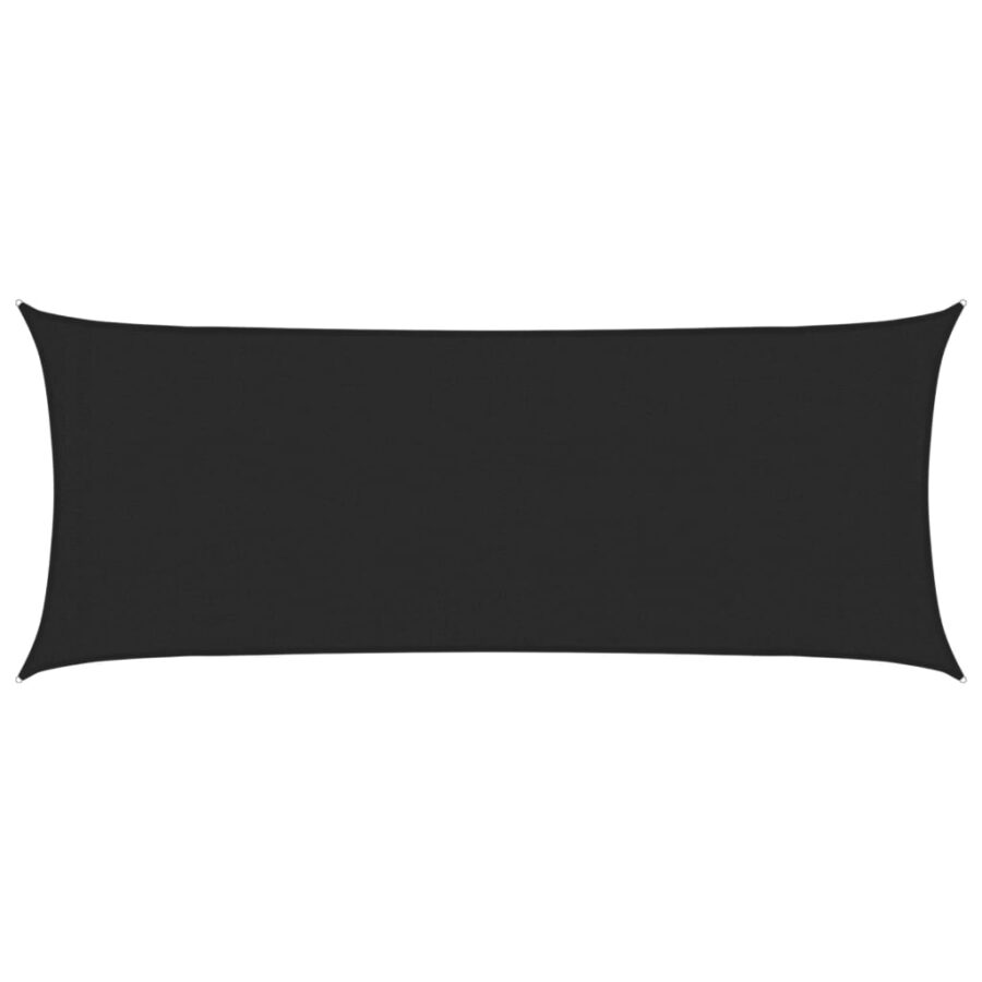 Zonnezeil 160 g/m² 2x4,5 m HDPE zwart - Afbeelding 2
