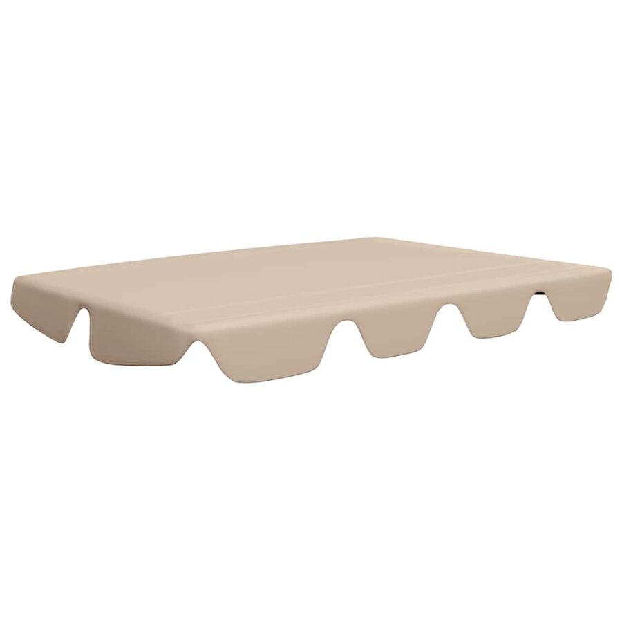 Vervangingsluifel voor schommelbank 188/168x145/110 cm beige - Afbeelding 2