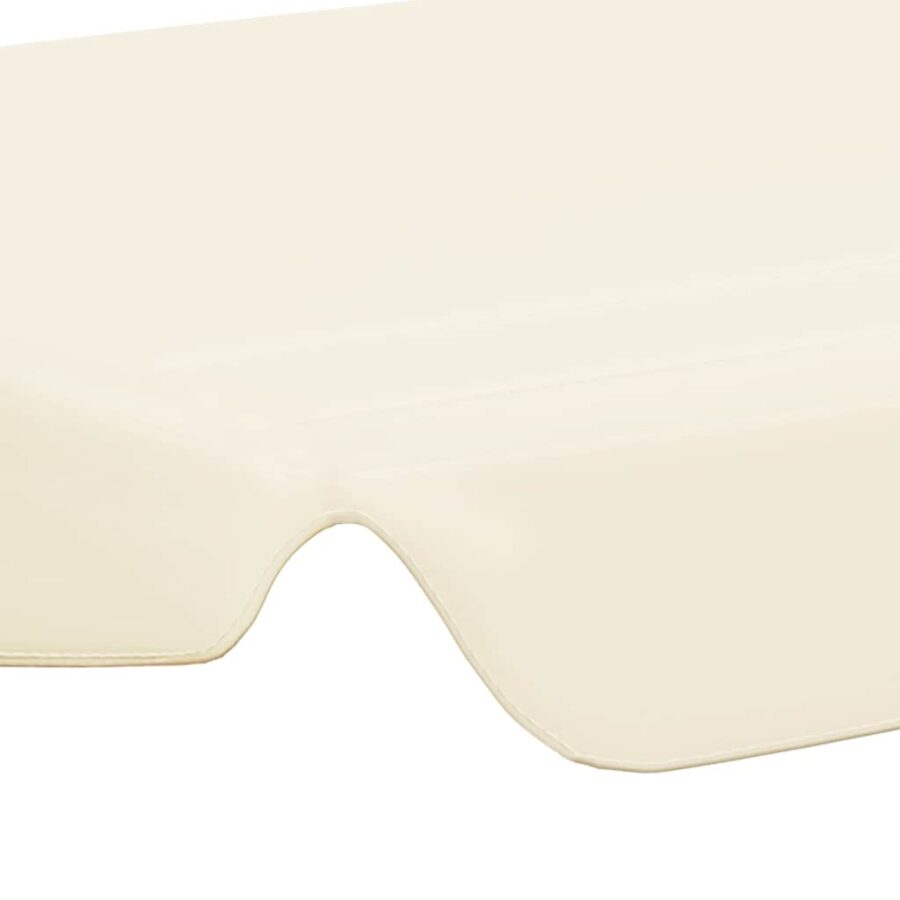 Vervangingsluifel voor schommelbank 150/130x105/70cm crèmekleur - Afbeelding 5