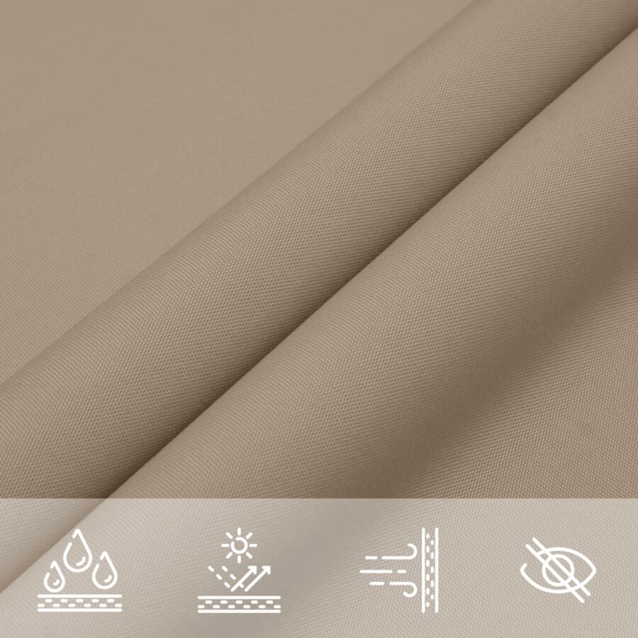 Zonnescherm rechthoekig 3x5 m oxford stof taupe - Afbeelding 8