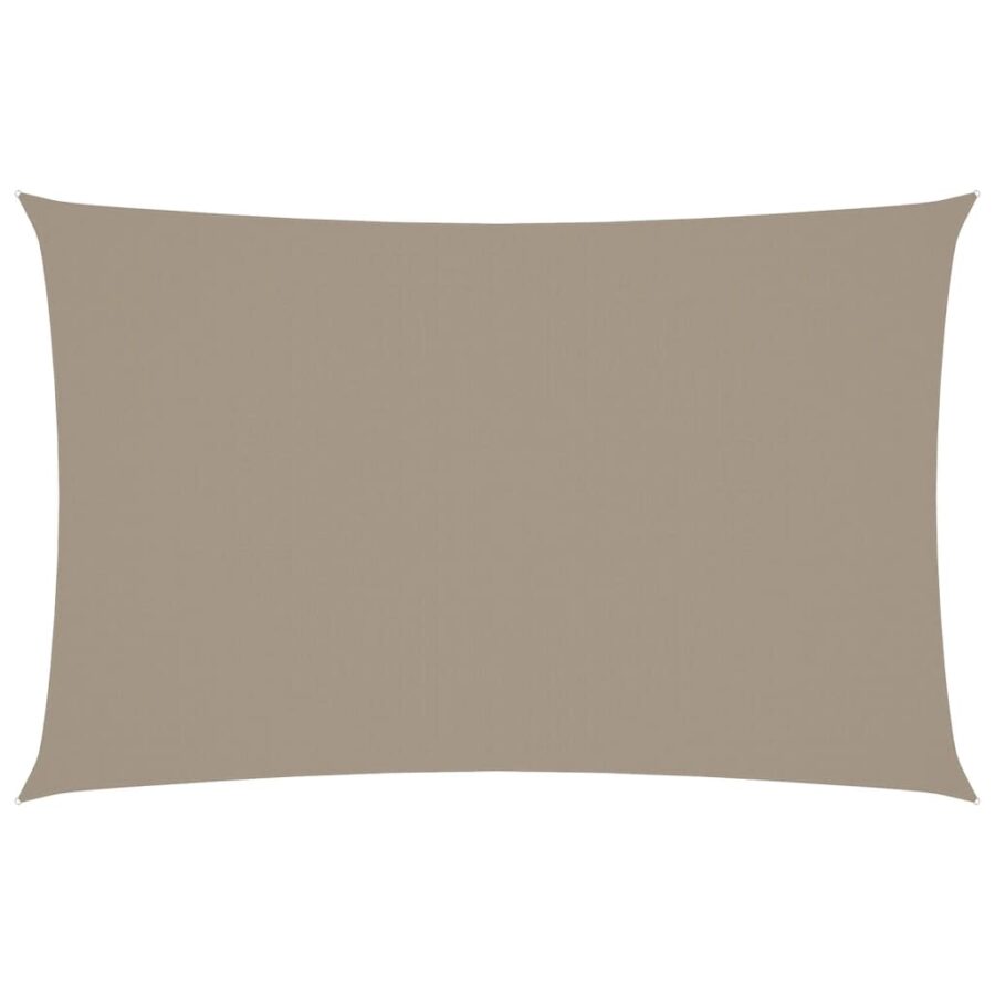 Zonnescherm rechthoekig 4x7 m oxford stof taupe - Afbeelding 2