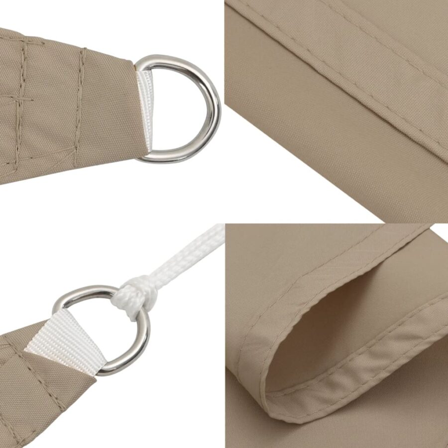 Zonnescherm rechthoekig 5x7 m oxford stof taupe - Afbeelding 7