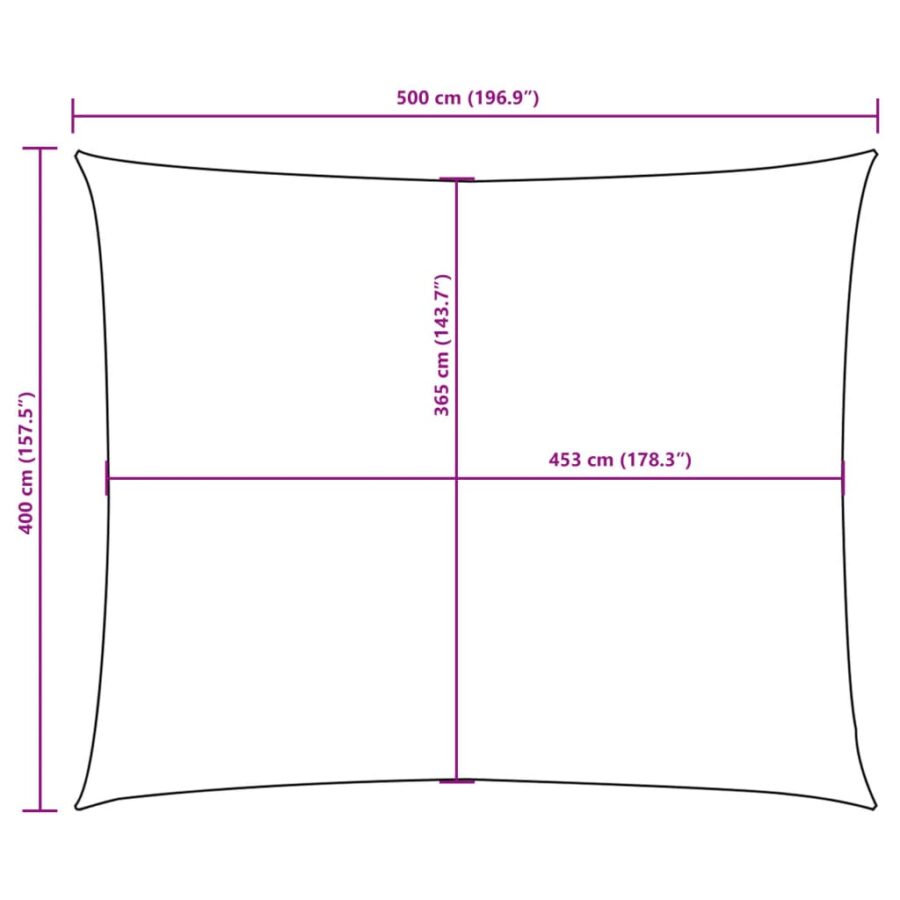 Zonnescherm rechthoekig 4x5 m oxford stof donkergroen - Afbeelding 10