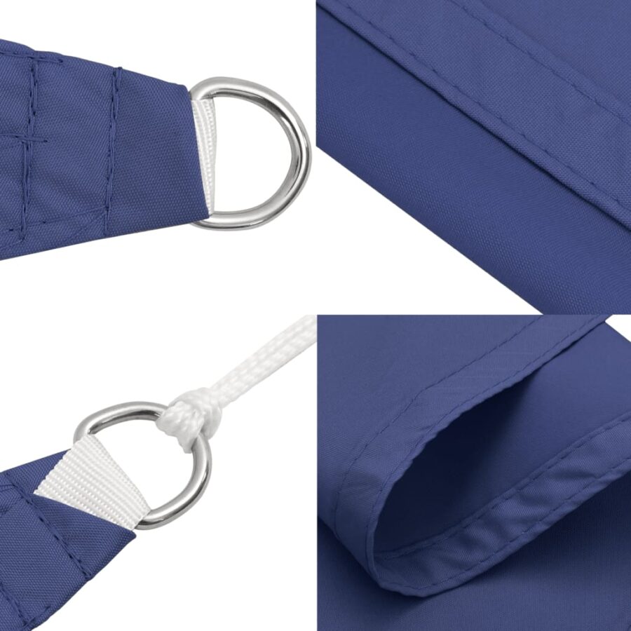 Zonnescherm vierkant 2,5x2,5 m oxford stof blauw - Afbeelding 6