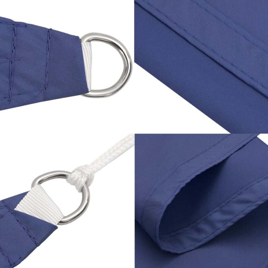 Zonnescherm driehoekig 4x4x4 m oxford stof blauw - Afbeelding 7