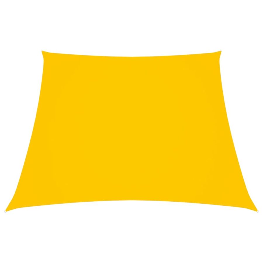 Zonnezeil trapezium 2/4x3 m oxford stof geel