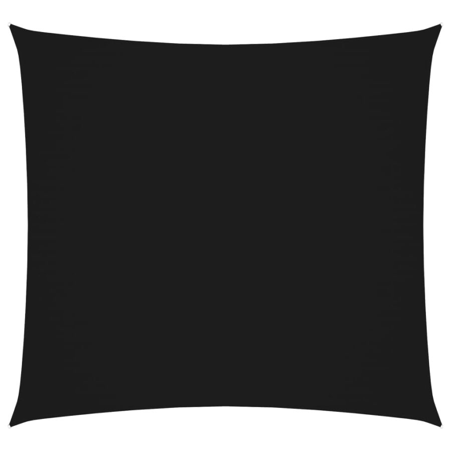 Zonnescherm vierkant 6x6 m oxford stof zwart - Afbeelding 2