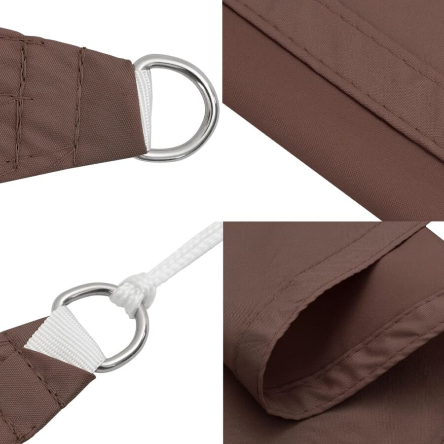 Zonnescherm vierkant 4x4 m oxford stof bruin - Afbeelding 7