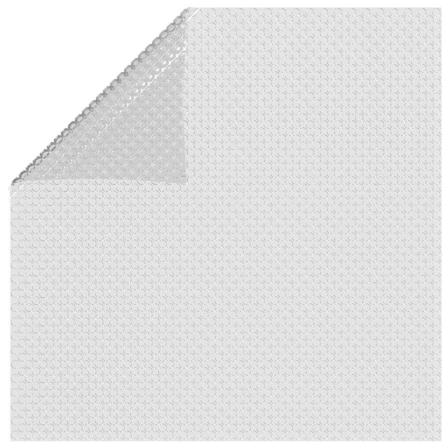 Zwembadfolie solar drijvend 400x200 cm PE grijs - Afbeelding 3