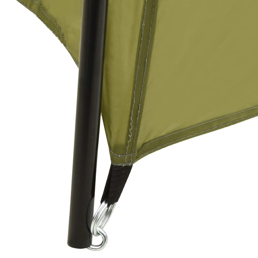 Zwembadtent 660x580x250 cm stof groen - Afbeelding 4