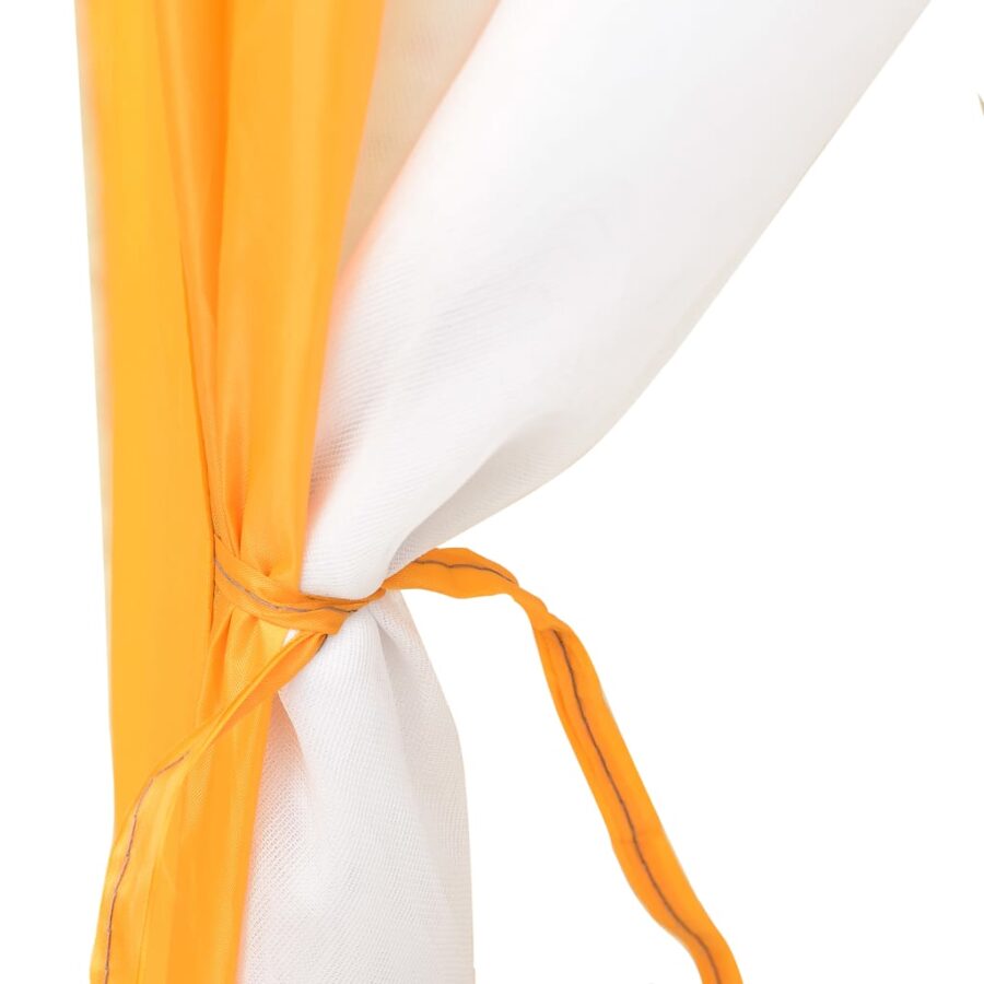Zwembadtent 660x580x250 cm stof geel - Afbeelding 6