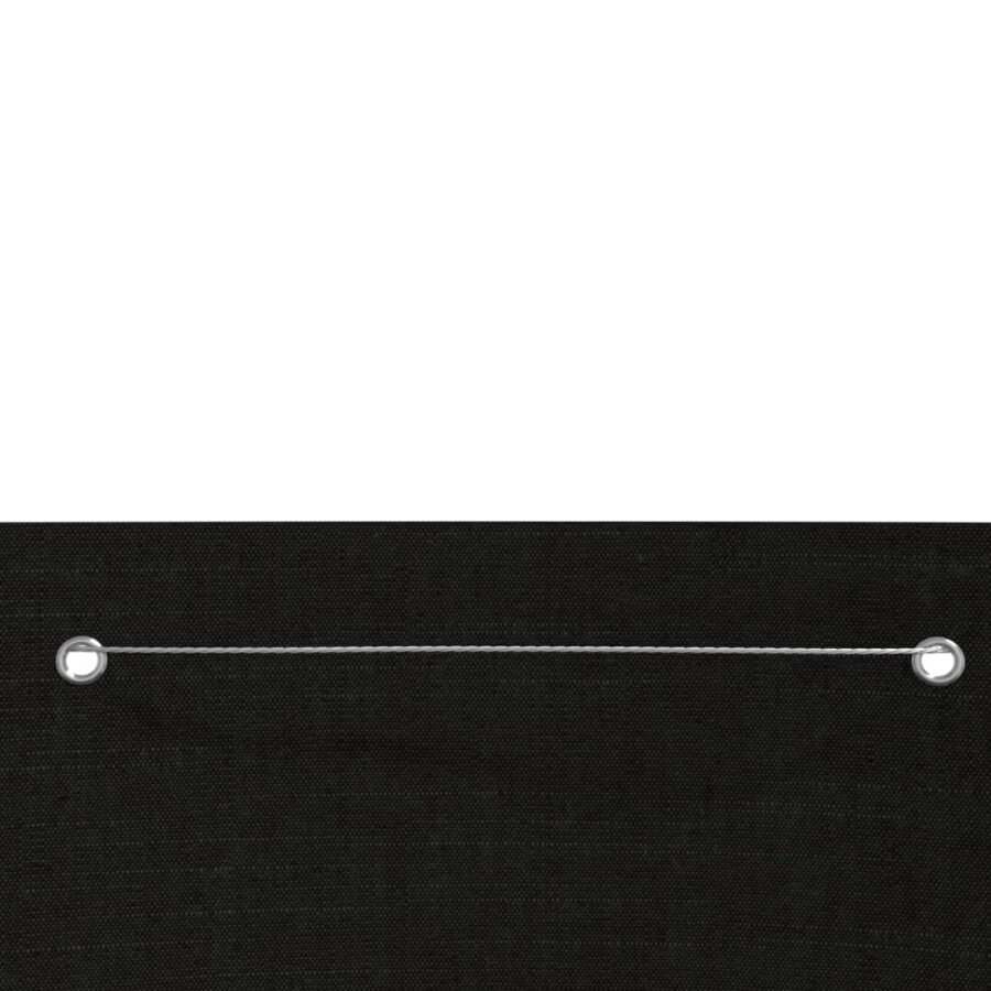 Balkonscherm 120x240 cm oxford stof zwart - Afbeelding 3