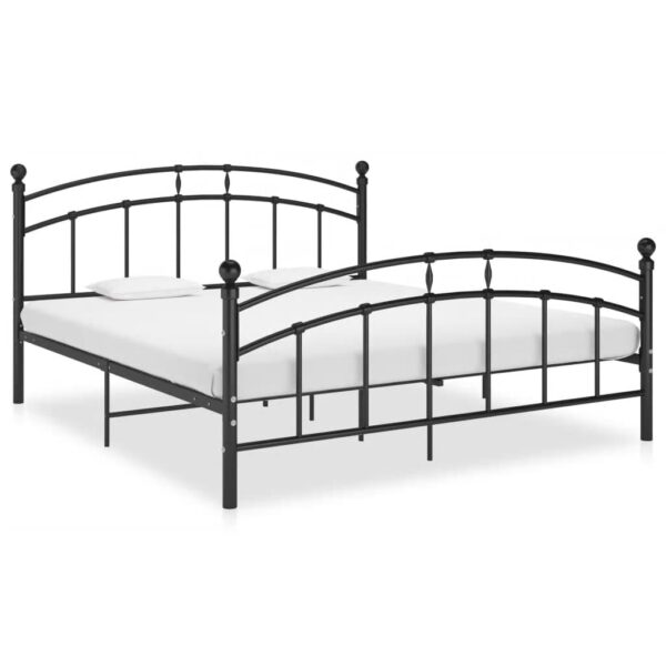 Bedframe metaal zwart 140x200 cm