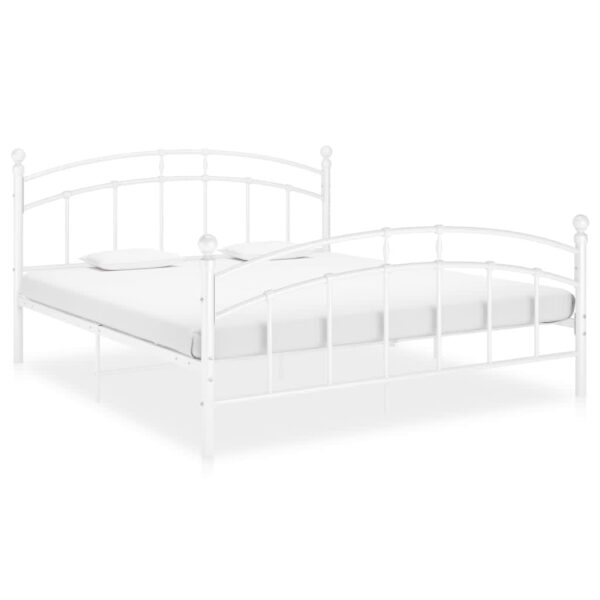 Bedframe metaal wit 160x200 cm