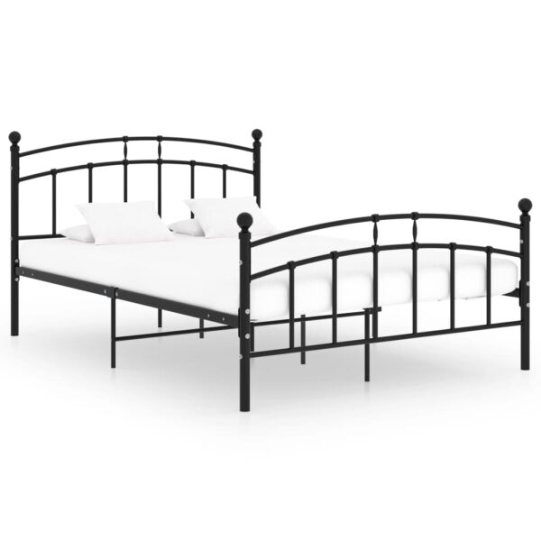 Bedframe metaal zwart 200x200 cm