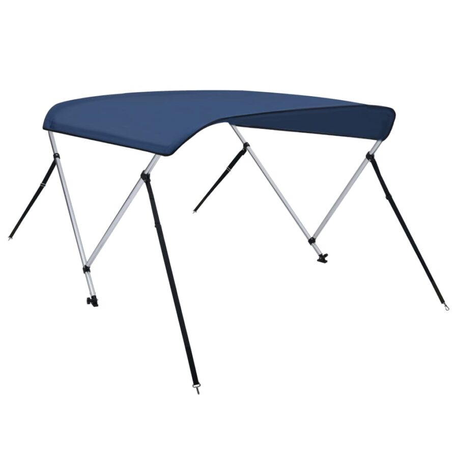 Biminitop 2-boogs 180x150x110 cm marineblauw - Afbeelding 5