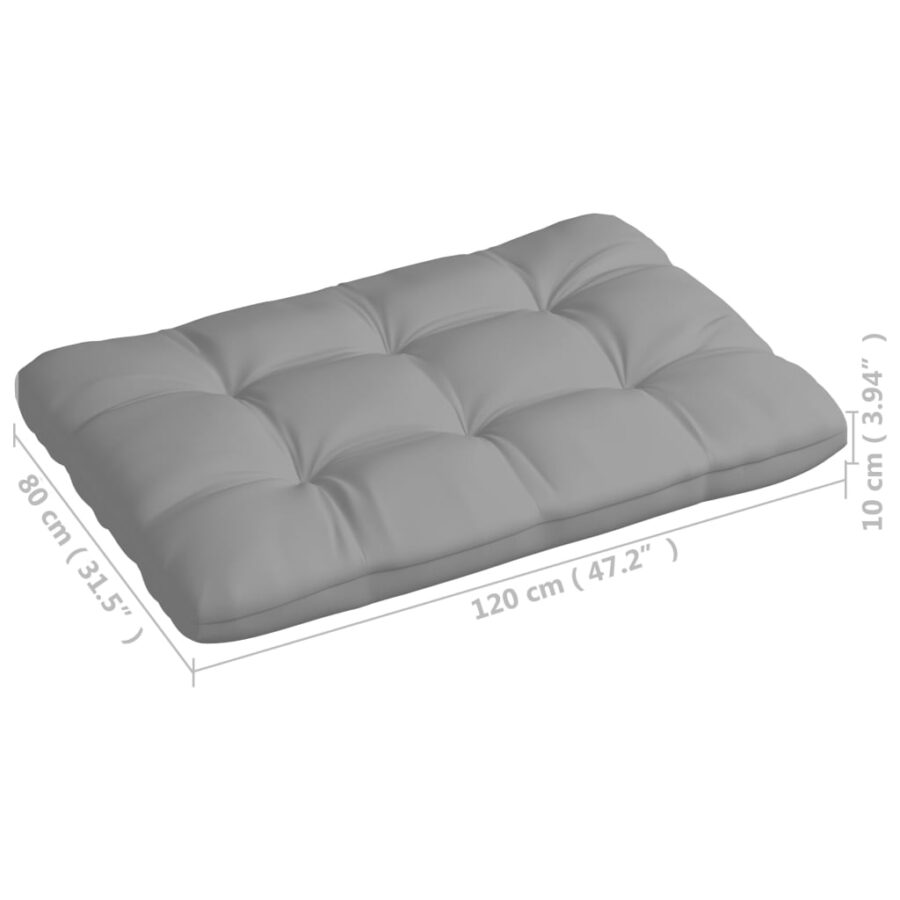 Bankkussens pallet 7 st grijs - Afbeelding 8