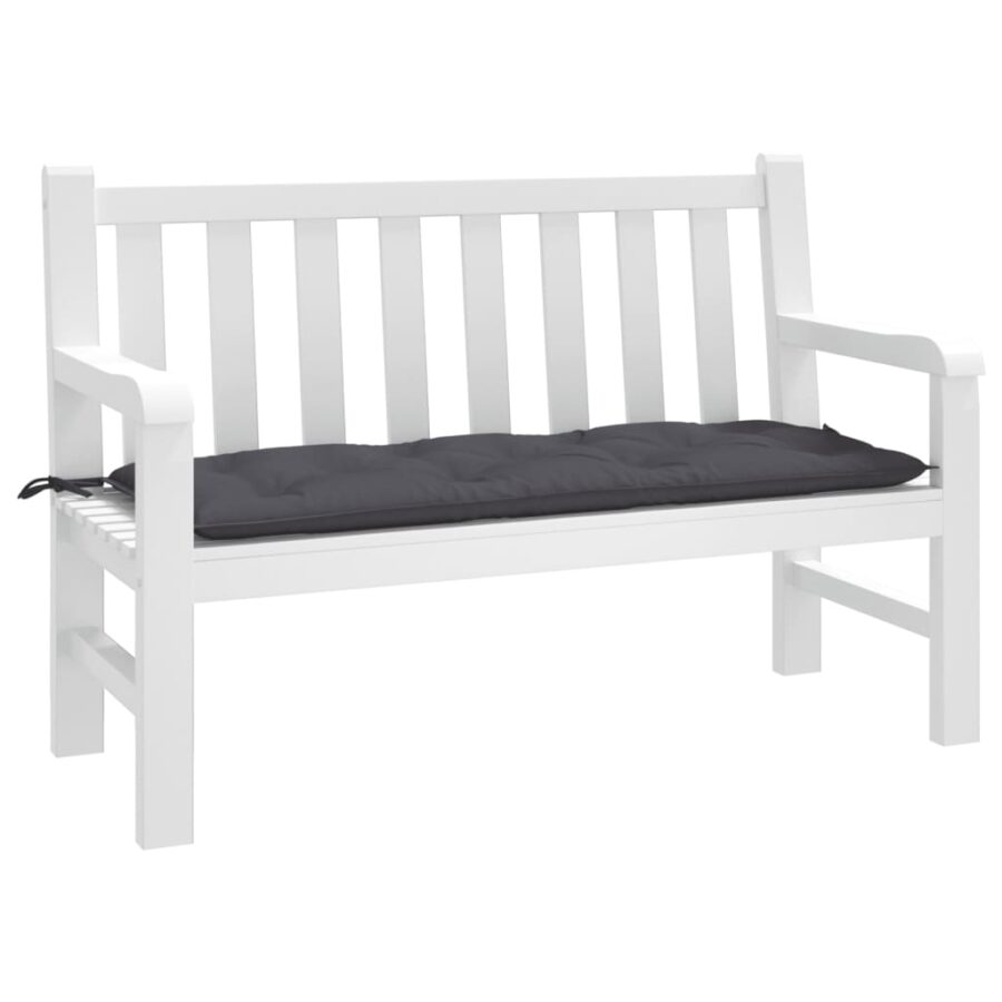 Tuinbankkussen 120x50x7 cm oxford stof antracietkleurig - Afbeelding 3