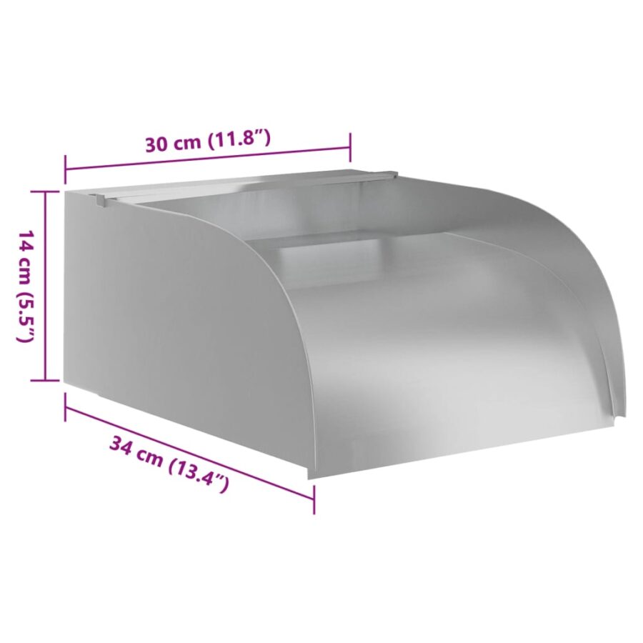 Waterval met LED's 30x34x14 cm roestvrij staal 304 - Afbeelding 9