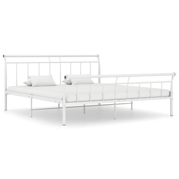 Bedframe metaal wit 160x200 cm