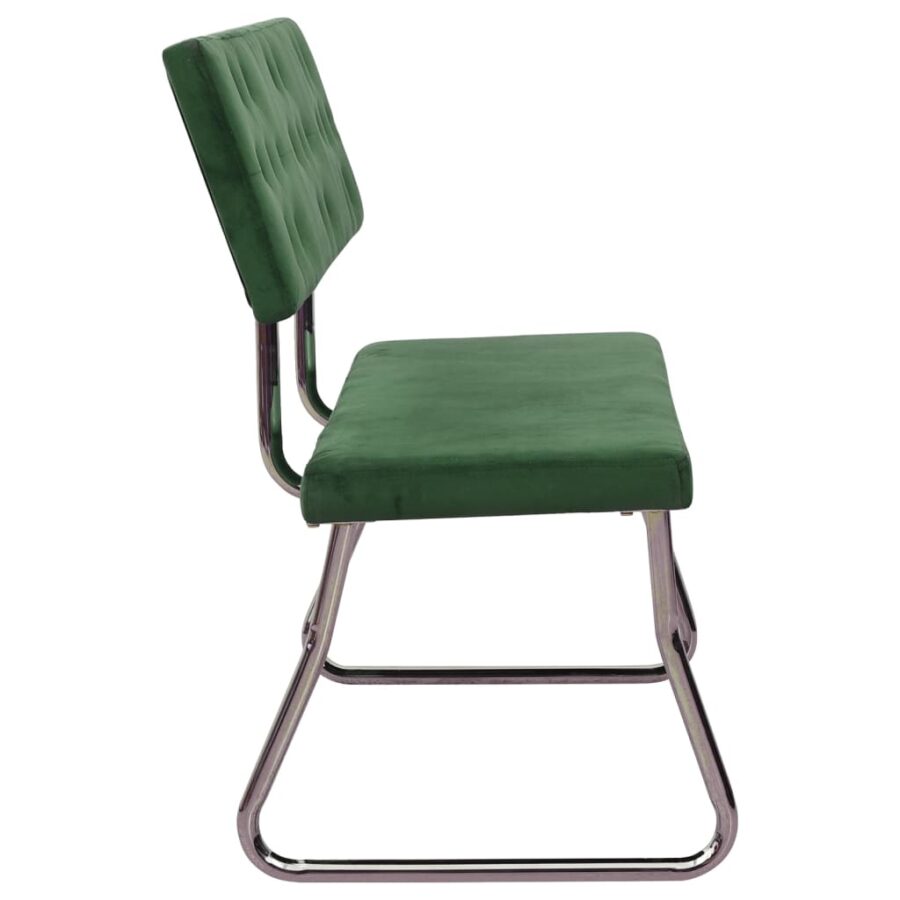 Bankje 110 cm fluweel donkergroen - Afbeelding 3