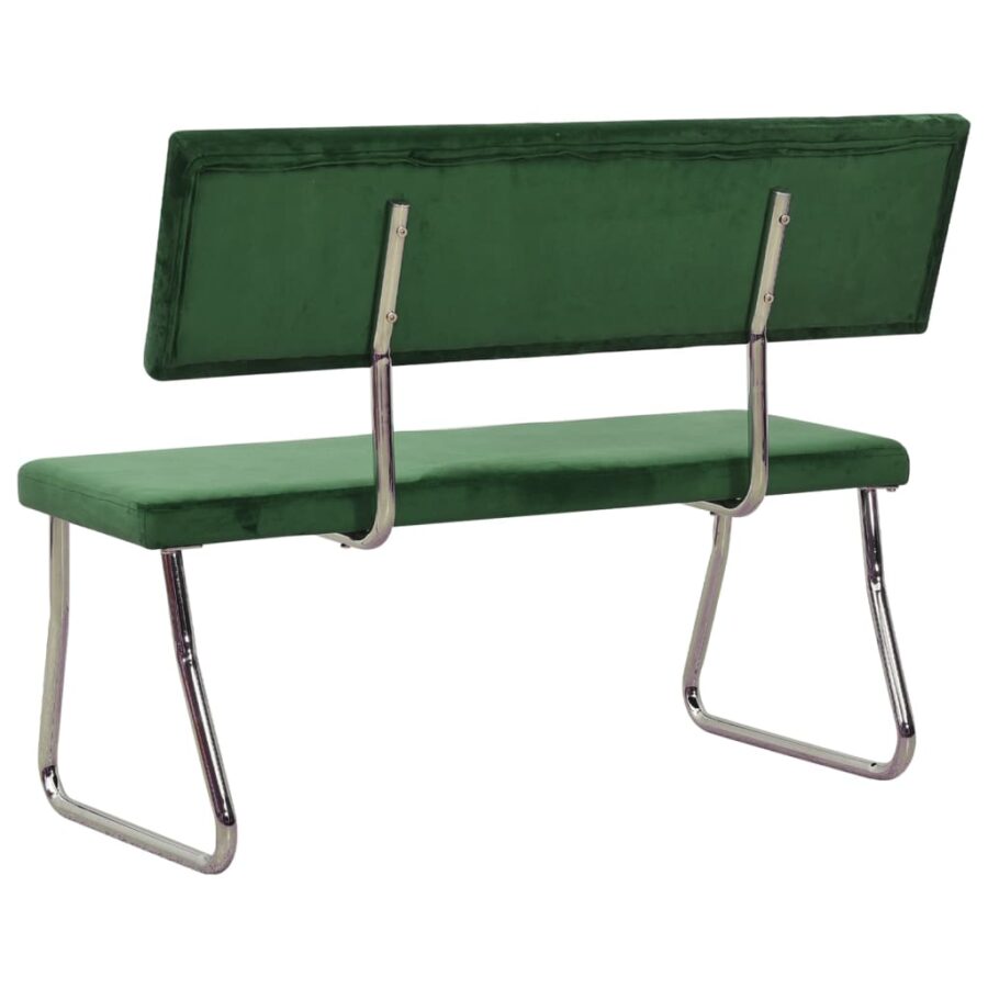 Bankje 110 cm fluweel donkergroen - Afbeelding 4