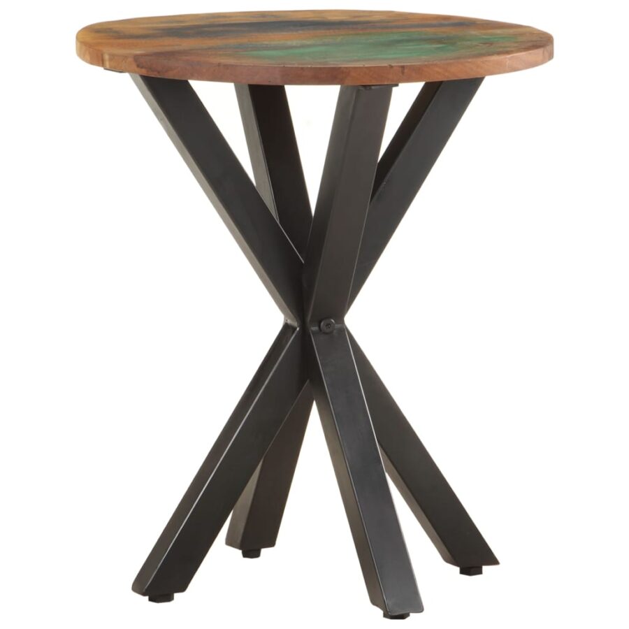Bijzettafel 48x48x56 cm massief gerecycled hout - Afbeelding 8