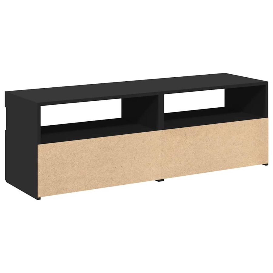 Tv-meubelen 2 st met LED-verlichting 60x35x40 cm zwart - Afbeelding 10
