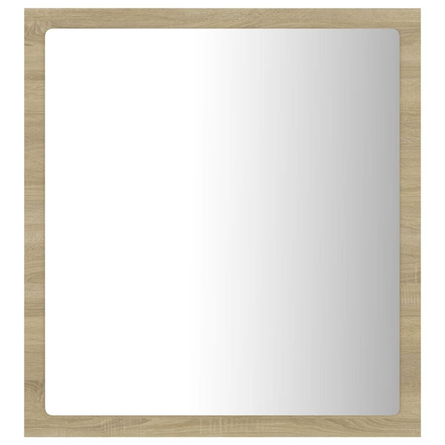 Badkamerspiegel LED 40x8,5x37 cm acryl sonoma eikenkleurig - Afbeelding 3