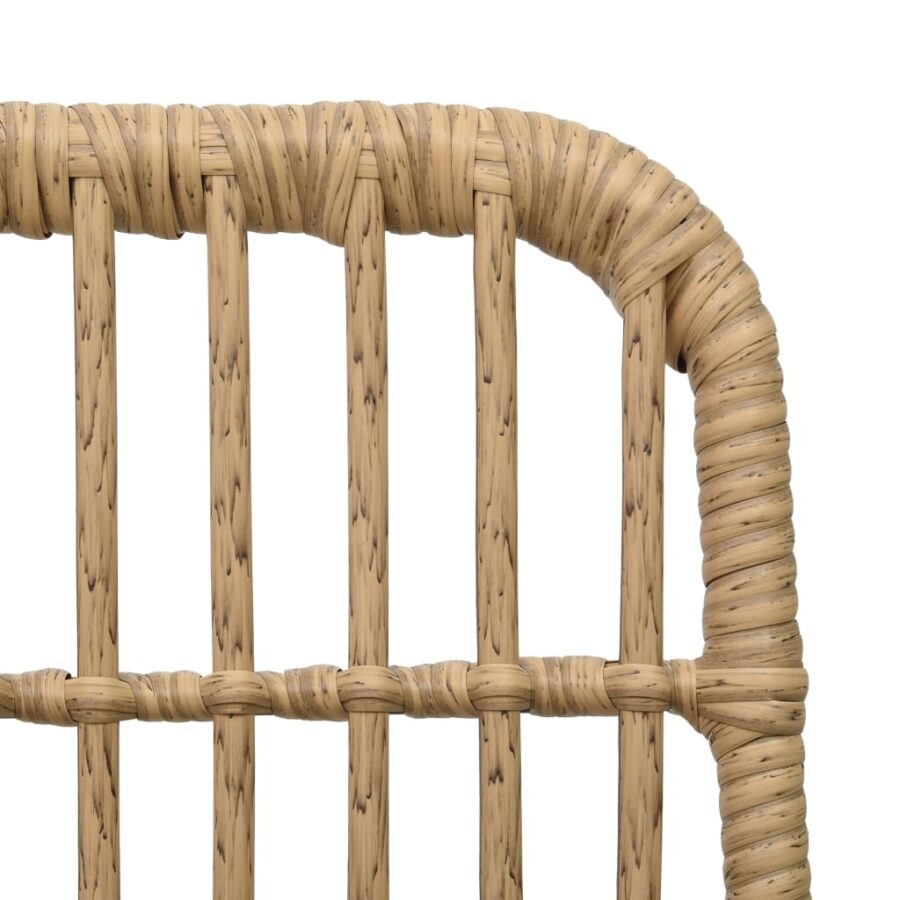 9-delige Tuinset poly rattan en glas - Afbeelding 11